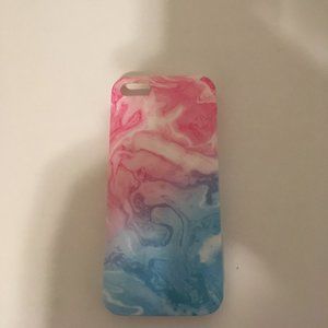 Pink and Blue Marble iPhone SE (1st Generation) Phone Case